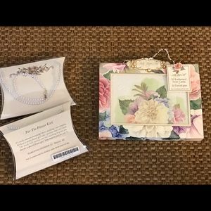 Stationary set & 2 flower girl bracelet/necklaces